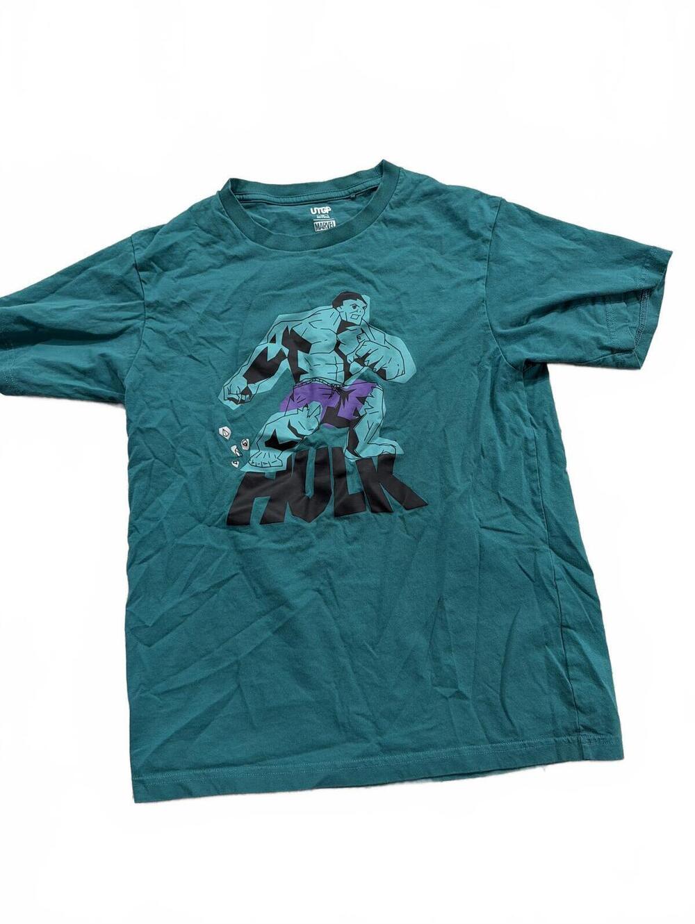 Uniqlo x Marvel Boys Hulk Graphic T-Shirt Size 13